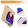 thumbnail image 5 of Yayeee Napkin Holder for Table Kitchen Paper Tissue Organization, Purple Neon Road, 5 of 8