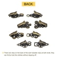 thumbnail image 4 of Uxcell 4 pack Vintage Sweater Clips Cape Cloak Clasp Cardigan Clips Shawl Clasp, Bronze, 4 of 8