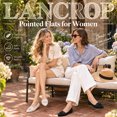 thumbnail image 3 of LANCROP Flats for Women Knit Pointed Toe Ballet Flats dressy Loafers With Bow, 3 of 8