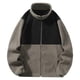 thumbnail image 2 of pstuiky tops de invierno para hombre Sudadera con capucha de forro polar personalizada de invierno para hombre, con cuello alto, cálida, holgada, con bloques de color y manga larga., 2 of 9