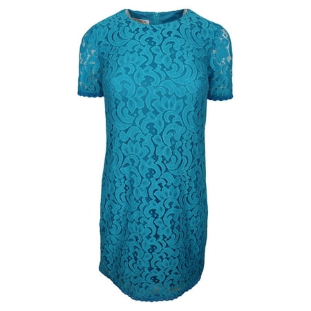 Maggy London Chiffon Dress - Maggy London Women's Blue Paisley Lace Mini Shift Dress