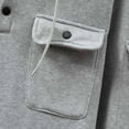 thumbnail image 6 of Fnnxeal Mens Hoodies Sweatshirts, Outdoor Big and Tall Shirts Long Sleeve Shirt with Pockets Fall Winter Casual Gray Blouse for Men Size M, 6 of 8