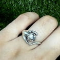 thumbnail image 6 of Sterling Silver Cat Hug Ring: Adjustable Kitten Wrap Jewelry, 6 of 9