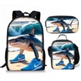 thumbnail image 3 of Funny Backpack Set with Lunch Bag Pencil Case for Men Women Work Travel Hiking Picnic, 3 of 9
