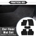 thumbnail image 2 of Kit de alfombrillas de coche compatibles con Ford Fusion 2013-2020, juego completo de alfombrillas delanteras y traseras de terciopelo antideslizantes negras, 2 of 7