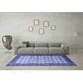 thumbnail image 3 of Ahgly Company Machine Washable Indoor Rectangle Persian Blue Traditional Area Rugs, 2' x 5', 3 of 4