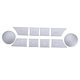 thumbnail image 3 of 10pcs/Set Center Console Air AC Button Cover Trim Fit for Benz C CLS GL GLK ML W204 S204 W166 C218 X218 X164 X166 X204 W164 ABS, 3 of 5