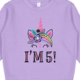 thumbnail image 3 of Inktastic 5th Birthday Unicorn Party 5 Year Old Girl Toddler Sweatshirt, 3 of 4