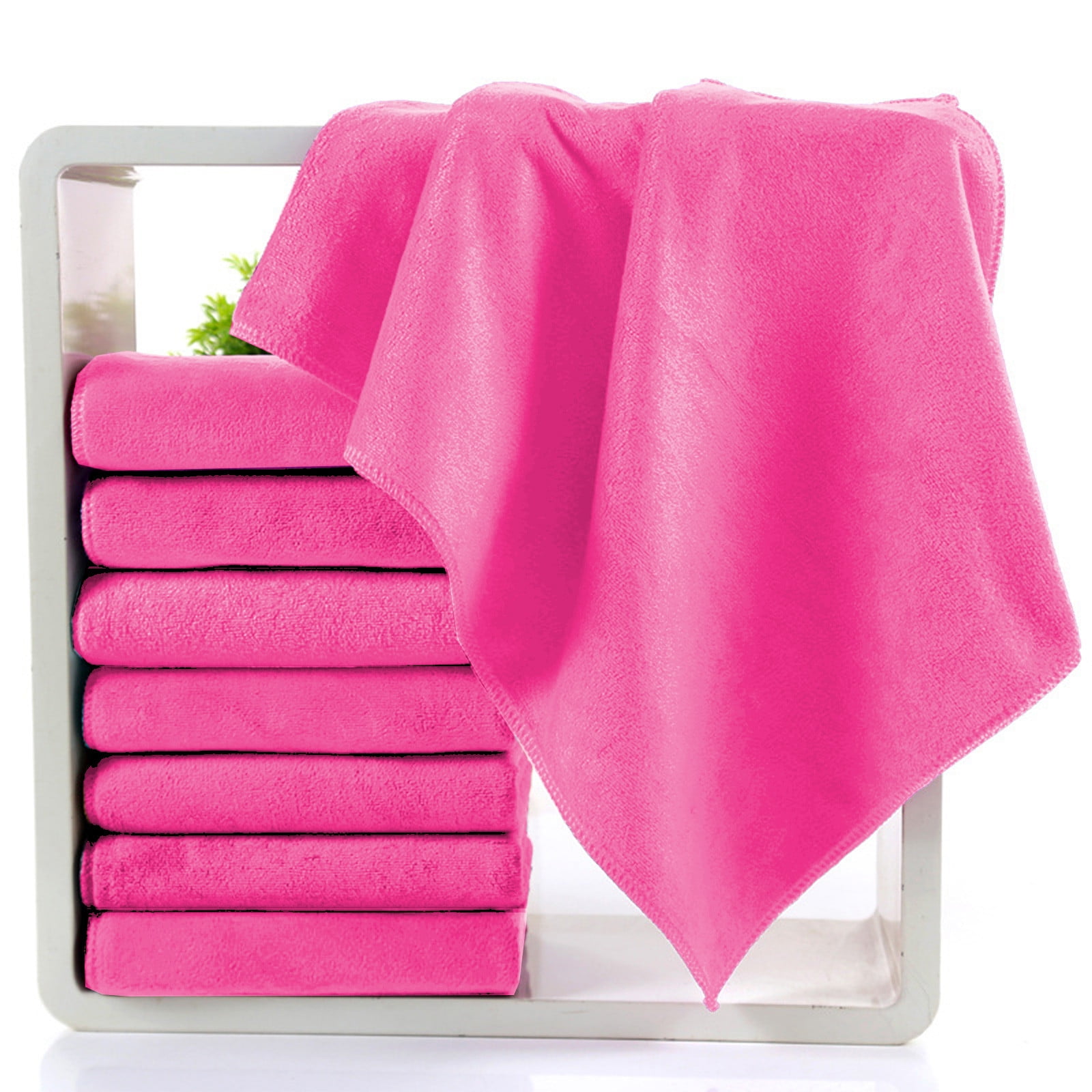 10 Pack Microfiber Bath Towels, Soft Washcloths, Highly Absorbent Extra Large Towels, Quick Drying, for Shower Summer Sport Pool Beach Bathroom