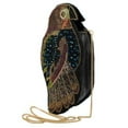 thumbnail image 4 of Mary Frances Out on a Limb Crossbody Handbag Brown Bag Beaded Parrot Bird NEW, 4 of 7