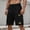 Black, variant on LEKWK Cargo Shorts for Men Elastic Waist Athletic Shorts Quick Dry Straight Leg Shorts Loose Fit Drawstring Short with Pockets Hiking Climbing Outdoors Bottom