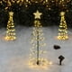 thumbnail image 1 of Adorno festivo de Navidad, árbol de Navidad con energía Solar, decoración de jardín de césped con luz Led, 1 of 2