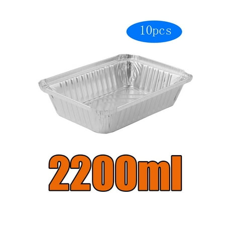 

Aluminum Pans Pans Steam Table Deep Pans - Tin Pans Great for Cooking Heating Storing 10Pcs 2200ml