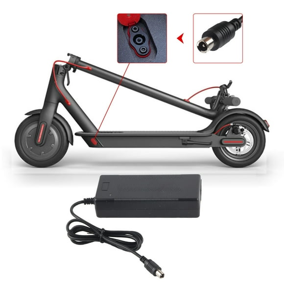 Scooter Charger, 42V 2A Replacement Electric Scooter Electric Battery Charger for  220V EU Plug Oter Adapter