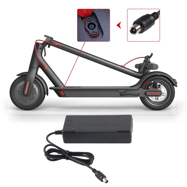 Cargador M365, Cargador De Batería De 42V 2A Compatible Con S1/S2/S4, Indicador LED, Carga Rápida Para Scooter Eléctrico