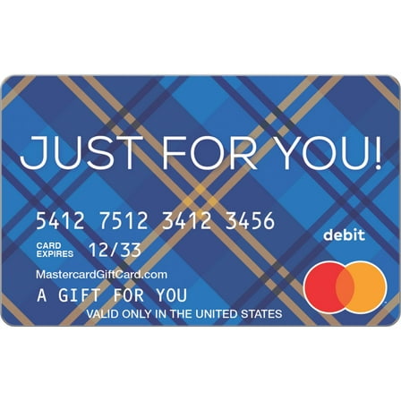Mastercard® $20-$500 Just For You Plaid eGift Card (Plus $6.84 Purchase Fee) [Email Delivery]