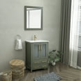thumbnail image 3 of Vanity Art 24" Single Sink Freestanding Bathroom Vanity Set with Ceramic Top and Mirror, 3 of 8