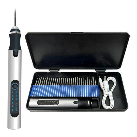 Electric Engraving Pen, USB Rechargeable Cordless Engraving Machine, Portable DIY Rotary Engraver for Jewelry Wood Glass Stone Carving