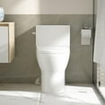 thumbnail image 3 of DeerValley Concord DV-1F52626 One-Piece Toilet 1.28 GPF Standard Toilets Ceramic in White Elongated Toilets with Left Trip Lever, 3 of 20