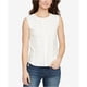 thumbnail image 1 of Camiseta sin mangas William Rast para mujer con detalle de corsé blanco extragrande, 1 of 2
