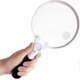 thumbnail image 3 of large magnifying glass with led light - 2x 4x 10x magnification lenses - best giant magnifying glass with light for reading, exploration, inspection, 3 of 5