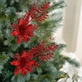 thumbnail image 6 of Christmas Ornaments, Artificial Flowers Christmas Tree Decorations For Weddings Parties Holiday Gifts Simulation Flower Arrangements Indoor Outdoor Home Decor Festive Accessories, 6 of 6