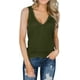 thumbnail image 1 of Camisetas sin mangas con cuello en V para mujer, camisetas Henley con botones, camisetas largas acanaladas Xemadio LRWJ597-11, 1 of 4