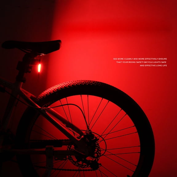 CRILSTYLEO USB Rechargeable Bike Taillight with Cob LED High Brightness and Waterproof Dust Cover