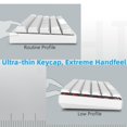 thumbnail image 3 of Teclas PBT de perfil bajo de 118 teclas, teclas Slim Horizon para interruptores Cherry Gateron MX, teclado de jugador con diseño de EE. UU. y Reino Unido, 3 of 5