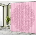 thumbnail image 4 of Ambesonne Oriental Shower Curtain, Mandala Design Abstract, 69"Wx75"L, Pale Pink, 4 of 4