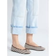 thumbnail image 2 of Free Assembly Women's Striped Woven Ballet Flats, 2 of 7