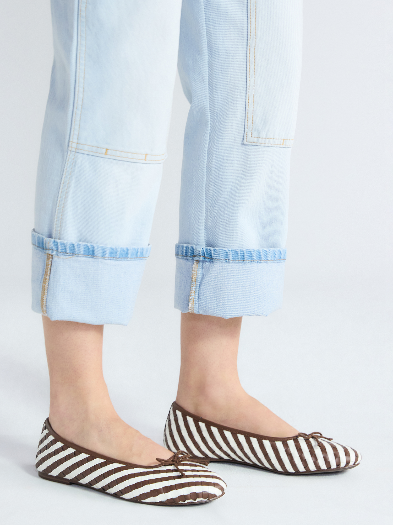 Free Assembly Women's Woven Ballet Flats with Bow photo 2