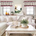 thumbnail image 4 of Lake Rules Valance Curtain Summer Quant Star Stripes Wood Grain Farmhouse Window Valances Rod Pocket Short Curtains Window Treatments for Kitchen Bedroom Bathroom Laundry 54" x 18", 4 of 9