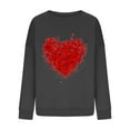 thumbnail image 5 of ZyeKqe Valentines Sweatshirt Women Fleece Lined Crewneck Loose Comfy Pullover Casual Graphic Printed Long Sleeve Tops, 5 of 6