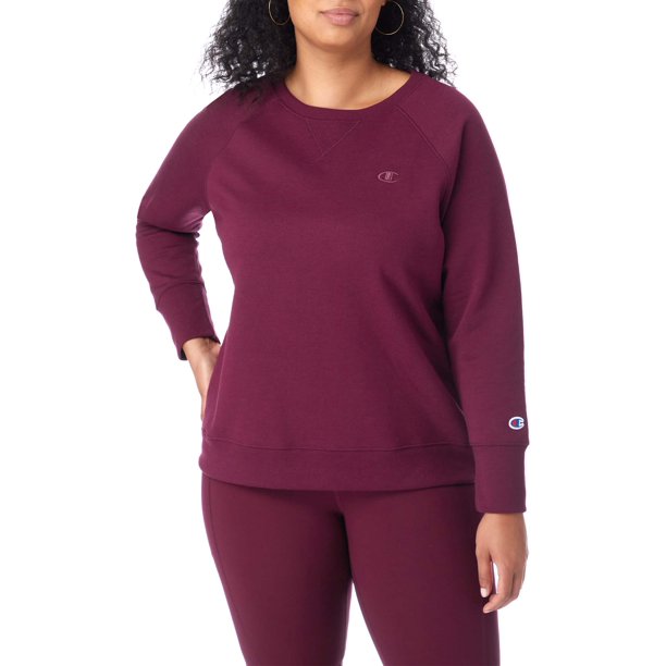 Champion Women's Plus Size Powerblend Graphic Crewneck Sweatshirt