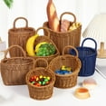 thumbnail image 2 of Bathroom Accessories Woven Basket Hanging Organizer for Kitchen, Vegetables, Sundries, Plants - 3#, 2 of 9