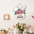 thumbnail image 6 of CoreLiving Happy Easter Wooden Plaque Sign Bunny Rabbit Decorations for Home Indoor Outdoor Spring Wall Art Hanging Door Wreath Front Door Welcome Ornament, 6 of 8