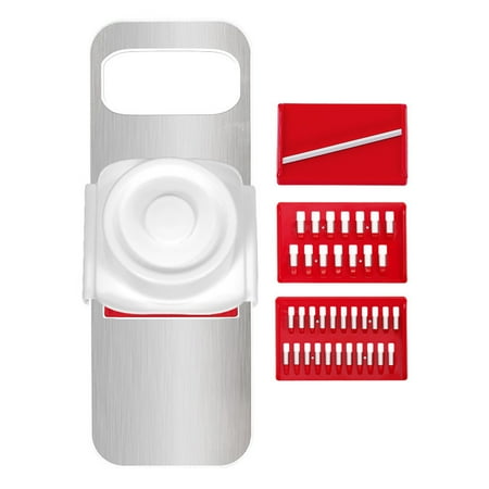 

Multifunctional Vegetables Cutting Tool Handheld Cutter with Protective Cover for Home Kitchen Cooking