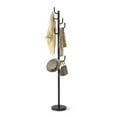 thumbnail image 1 of Costway Metal Coat Rack Hat Stand Tree Hanger Hall Umbrella Holder Hooks Black, 1 of 10