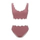 thumbnail image 4 of Traje de baño dividido cómodo de color sólido con correas elegantes para mujer Conjunto de ropa de playa Bikini OAVQHLG3B Store  lin121212, 4 of 4