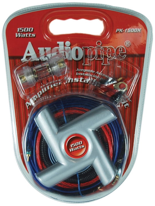 NEW AUDIOPIPE PK1500X 8 Ga Gauge Wire Car Amp 1500W Intallation Kit