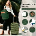 thumbnail image 6 of Joyway 3-Piece Carry on Luggage PC Ultra-Hard Shell Lightweight Suitcase TSA Lock Brake Spinner Wheels with Backpack Green, 6 of 7