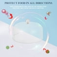 thumbnail image 6 of HEMOTON 2 Pcs Seamless Cake Cover Dust Cover Dessert Dome 17X17X10CM Transparent, 6 of 8