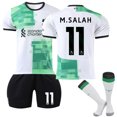 thumbnail image 1 of 2023-2024LiverpoolAwayKidsFotbollströjaKitnr11Salah, 1 of 1