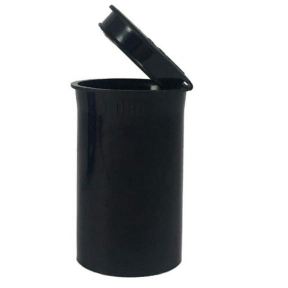 Pack of 225-Black 19 Dram Pop Top Vial Child Resistant Cap Rx Vial Medical Grade Pill Box Herb Container
