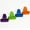 Blue, Green, Orange, Purple, variant on Chef Craft Select Plastic Bread and Bagel Clip Set, 6 piece set, White