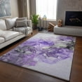 thumbnail image 6 of Addison Rugs Mayfield Washable Transitional Watercolors Purple Rectangle Rug, 9' x 12', 6 of 6