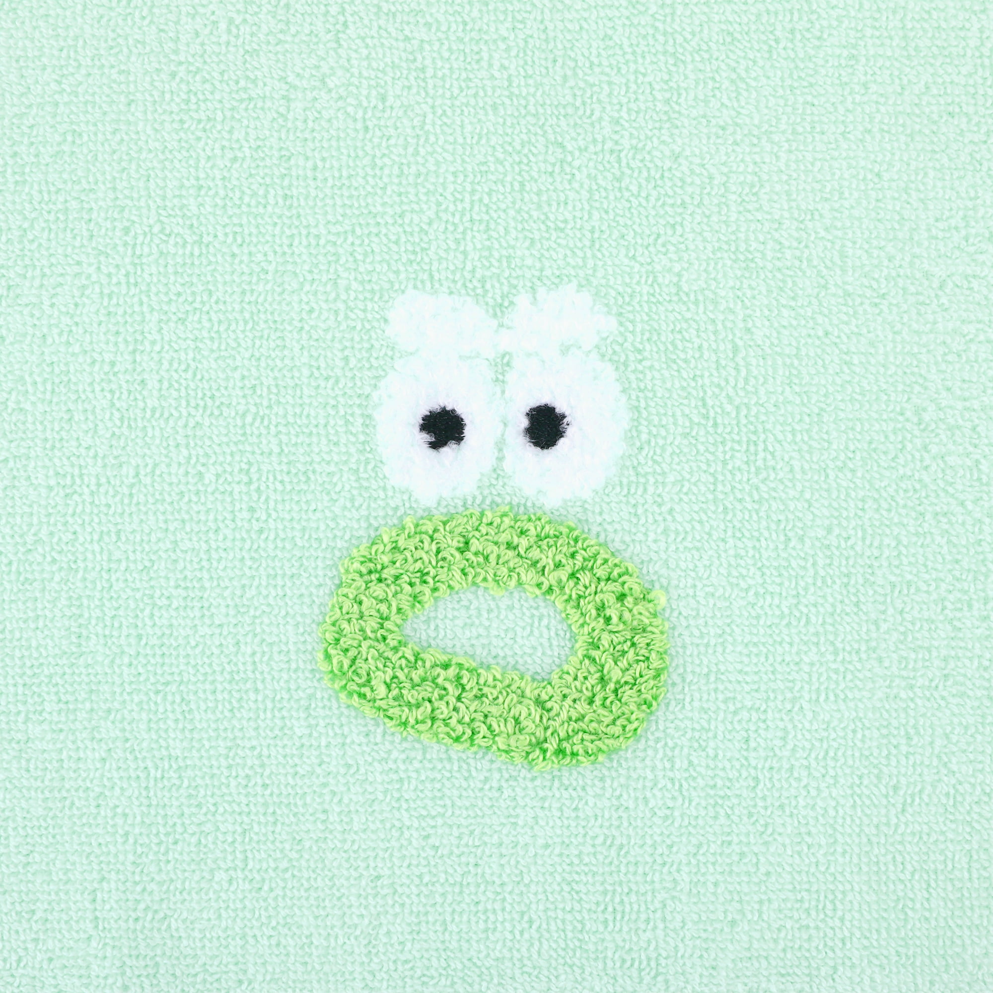 Unique Bargains Cute Cartoon Pattern Absorbent Hand Towels Green 4-Piece