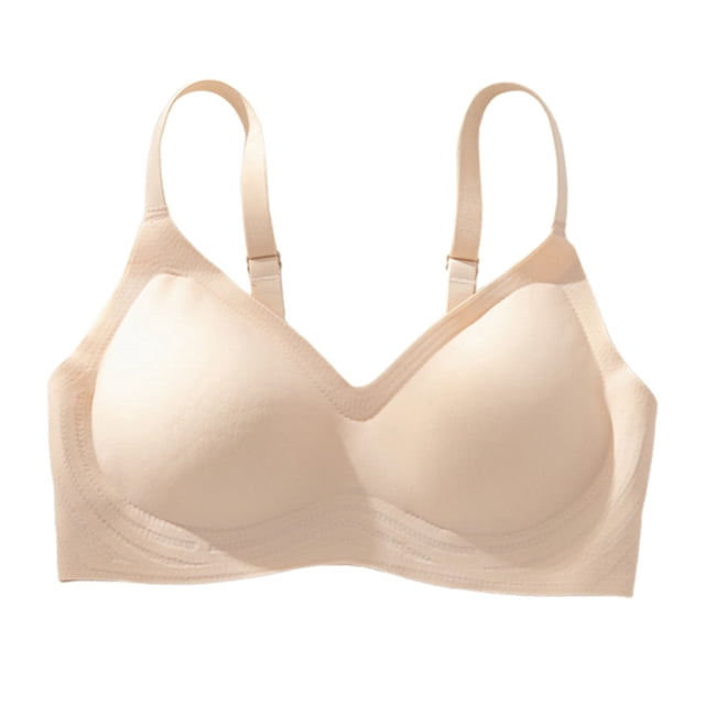 Brasier Mujer Ropa Interior Fina y Fresca sin Dejar Marcas para Mujer con Pequeño Push up, sin Aros, Sujetador de Sujeción Suave Extra Grande