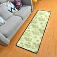 thumbnail image 3 of SKYSONIC 2X6 Feet Green Sunflowers Unique Runner Rug with Rubber Backing, Vintage Floral Non Slip Entryway Rug Runner Washable Soft Area Rug Carpet for Hallway Bedroom Kitchen Decor, 3 of 6